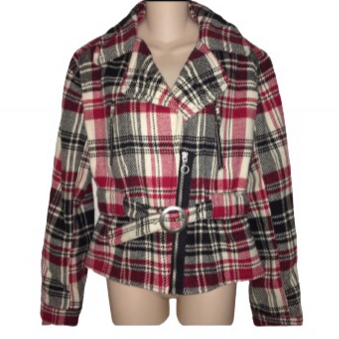 Express Plaid Jacket Euc